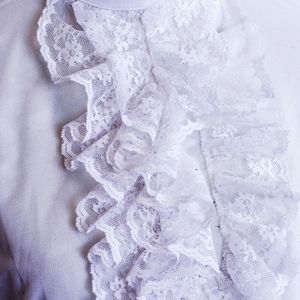 Vintage White Hampton Place Ruffle Blouse